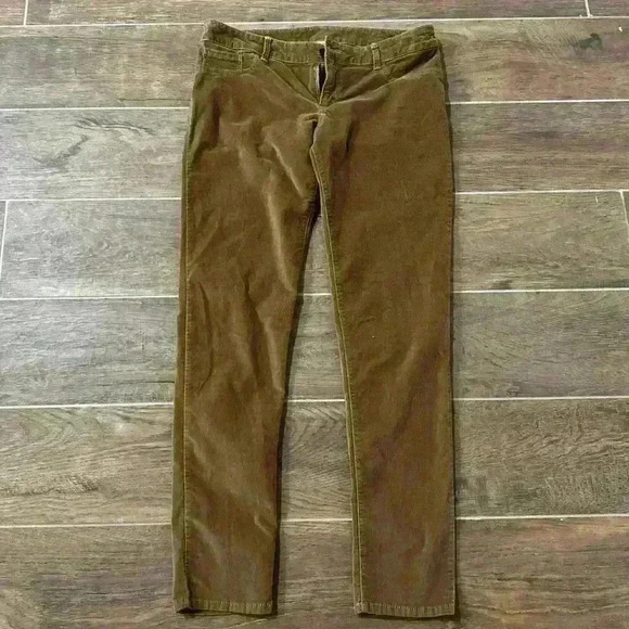 Abercrombie & Fitch Vintage Suede Straight Slim Pants Size 6 - Picture 1 of 6